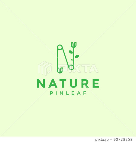 letter N leaf with tailor logo design vector graphic symbol icon illustration creative idea letter N leaf with tailor logo design vector graphic symbol icon illustration creative idea 90728258