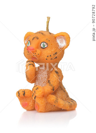Decorative christmas candle tiger 90728792