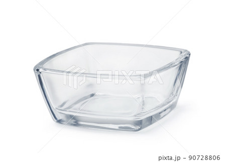 Empty square glass dipping bowl Empty square glass dipping bowl 90728806