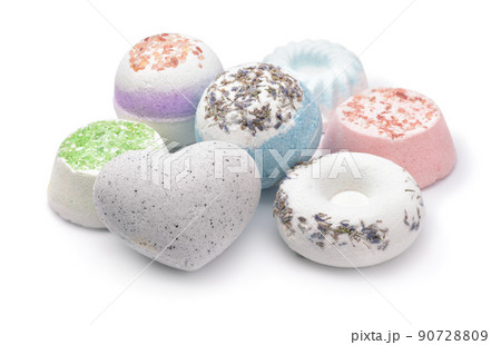 Group of various aroma bath bombs Group of various aroma bath bombs 90728809