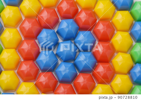 Colorful plastic mosaic puzzle board game 90728810