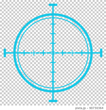 Illustration material of aiming_light blue 90730364