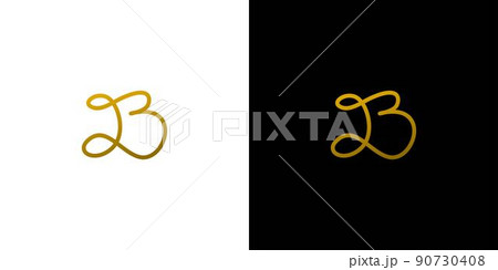 Modern and nature letter B initial logo designのイラスト素材 [90730408] - PIXTA