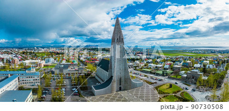 Hallgrimskirkja Church in Reykjavik. Hallgrimskirkja Church in Reykjavik. 90730508