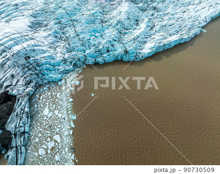 Iceland, Jokulsarlon lagoon, Beautiful cold landscape picture 90730509