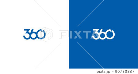 Simple and modern 360 degree logo design 90730837