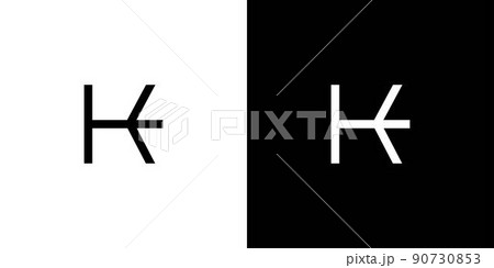 Simple and modern letter HE initials logo design 1 90730853