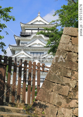 【広島県】復興後の福山城天守閣 【広島県】復興後の福山城天守閣 90731676