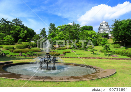 【広島県】復興後の福山城天守閣 【広島県】復興後の福山城天守閣 90731694