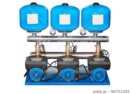 Pumping station for boosting water pressure for residential water supply and industrial support. 90732395