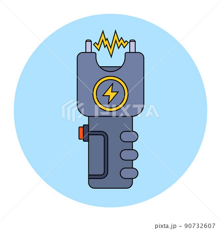 black stun gun for self-defense from bandits. black stun gun for self-defense from bandits. 90732607