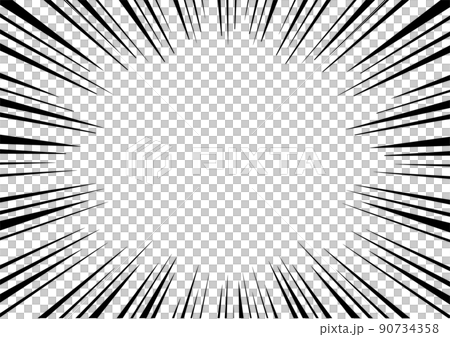 Concentrated line monochrome 90734358
