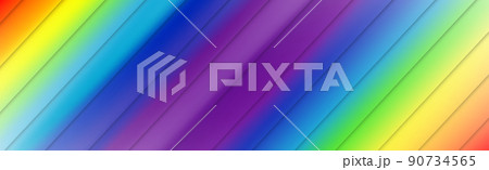 Panoramic abstract web background rainbow gradient - Vector 90734565