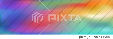 Panoramic abstract web background colorful gradient - Vector 90734566