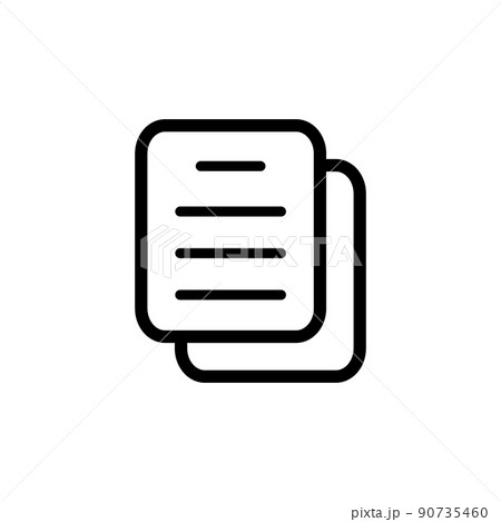 Illustration Vector Graphic of Document Icon 90735460