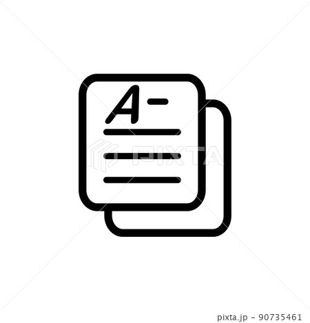 Illustration Vector Graphic of Document Icon 90735461