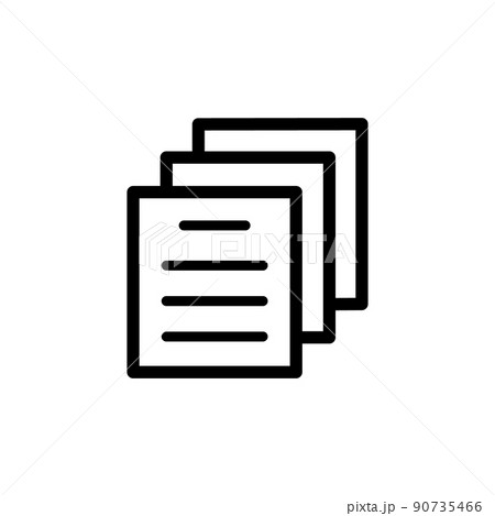 Illustration Vector Graphic of Document Icon Illustration Vector Graphic of Document Icon 90735466