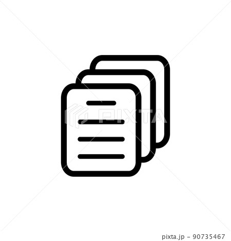 Illustration Vector Graphic of Document Icon 90735467