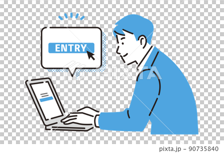 一個求職者在工作機會中做一個網絡條目 90735840