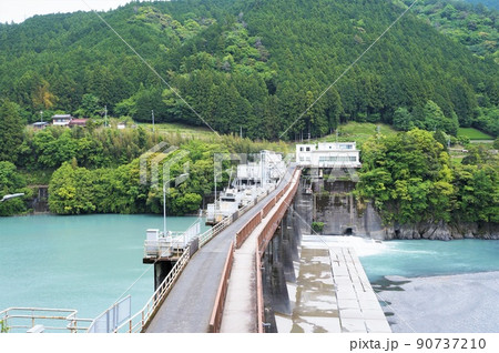大井川の塩郷ダム【静岡県 川根本町】 90737210