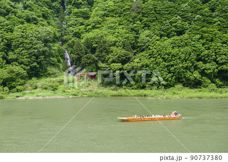 山形県 最上川舟下り 山形県 最上川舟下り 90737380