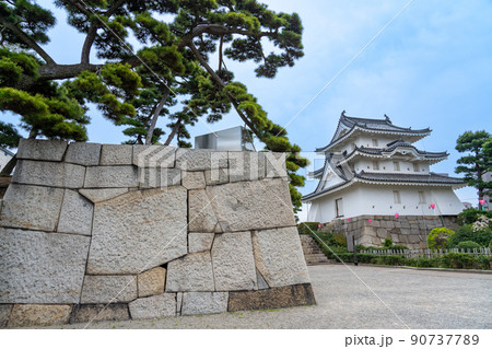香川県高松市 高松城のうしとら櫓と石垣 香川県高松市 高松城のうしとら櫓と石垣 90737789