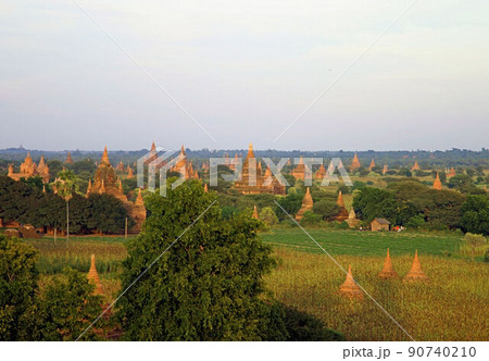 世界3大仏教遺跡バガン 無数のパコダ 世界3大仏教遺跡バガン 無数のパコダ 90740210