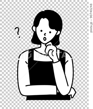 エプロン　店員　女性　ポーズ　バリエーション 90740248