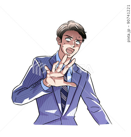 ショックを受ける男性 90741221