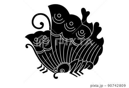 日本の家紋揚羽蝶 90742809