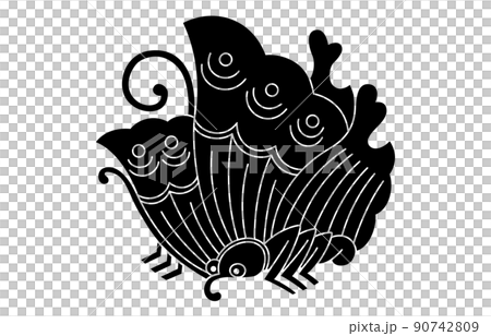 日本の家紋揚羽蝶 90742809