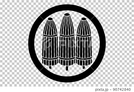 Three lines of Japanese family crests Three lines of Japanese family crests 90742840