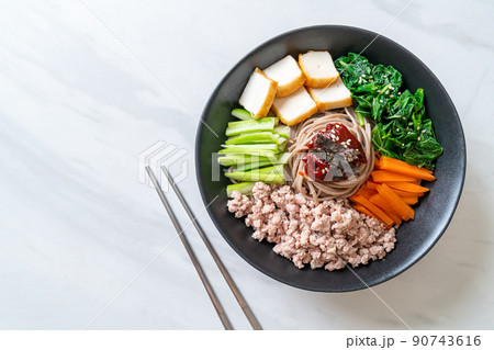Korean spicy cold noodles Korean spicy cold noodles 90743616
