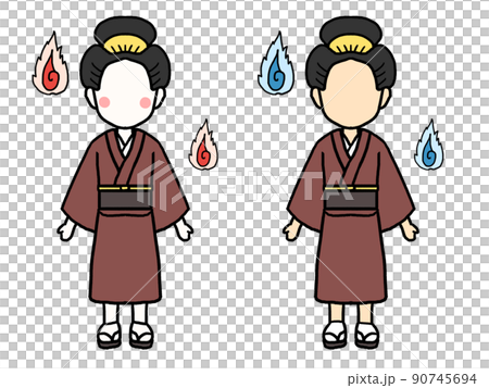 兩個 Noppera-bo 的插圖 90745694