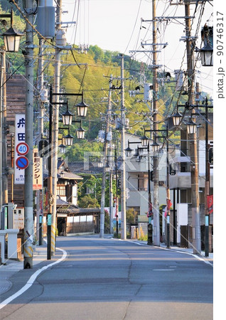 いわき湯本温泉郷の町並み【福島県いわき市常磐】 90746317