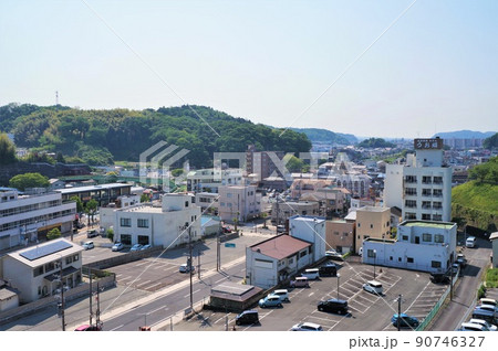 JR湯本駅前の風景【福島県いわき市常磐】 JR湯本駅前の風景【福島県いわき市常磐】 90746327
