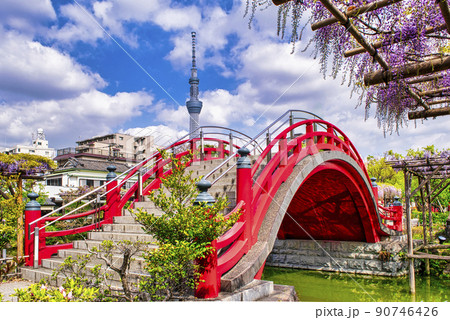 東京都 江東区 亀戸天神社 太鼓橋(男橋) 東京都 江東区 亀戸天神社 太鼓橋(男橋) 90746426
