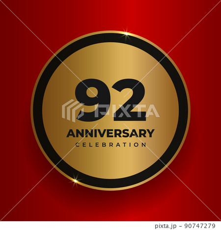 92 years anniversary celebration background. 92 years anniversary celebration background. 90747279