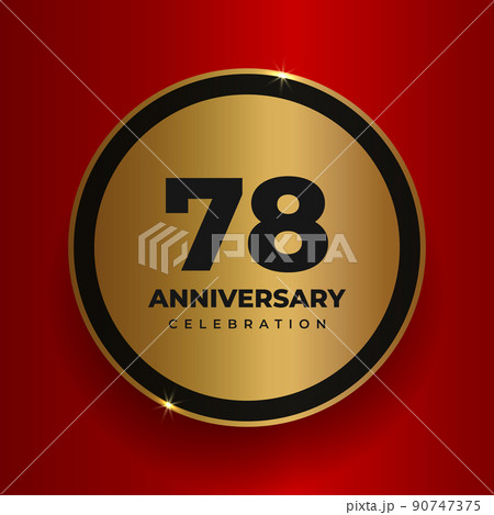 78 years anniversary celebration background. 90747375