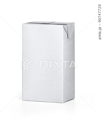 Milk and juice carton packages isolated on white background 90747729