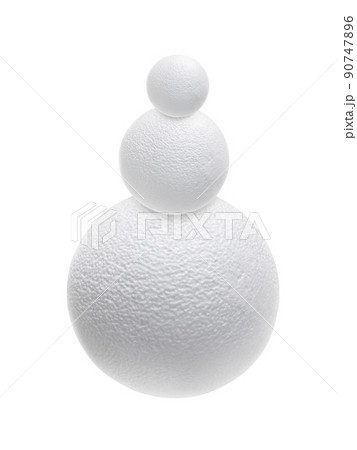Styrofoam ball on white background 90747896