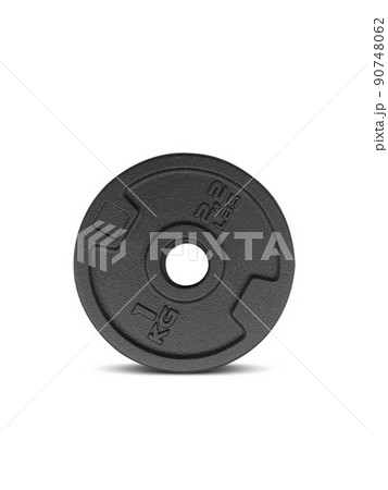 dumbbell discs isolated on white background 90748062