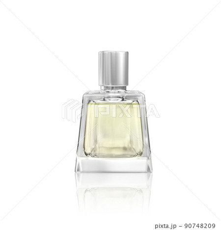 Perfume bottle on a white background. 3d render 90748209