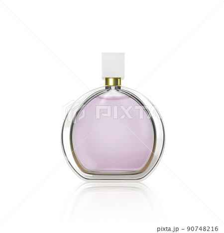 Perfume bottle on a white background. 3d render 90748216