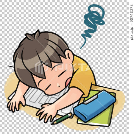 I'm not motivated to do my homework - Stock Illustration [90748378] - PIXTA