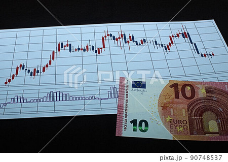 【為替・株・ドル・ユーロ・ビットコインなどに関する記事のサムネイルに】ドル、ユーロ札とチャート 【為替・株・ドル・ユーロ・ビットコインなどに関する記事のサムネイルに】ドル、ユーロ札とチャート 90748537