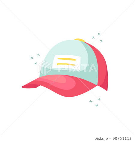 Vector illustration of a baseball cap. Summer hats. Vector illustration of a baseball cap. Summer hats. 90751112