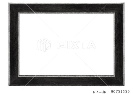 Antique Dark Black Classic Old Vintage Wooden mockup canvas frame isolated on white background. Blank and diverse subject moulding baguette. Design element. use for paintings, mirrors or photo. Antique Dark Black Classic Old Vintage Wooden mockup canvas frame isolated on white background. Blank and diverse subject moulding baguette. Design element. use for paintings, mirrors or photo. 90751559