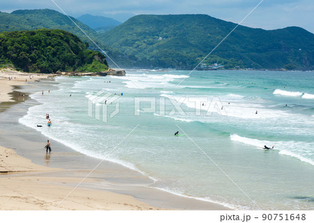 下田・白浜海岸(白浜大浜海水浴場) 下田・白浜海岸(白浜大浜海水浴場) 90751648