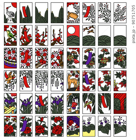 花札風カード 全種 ブラインド花札風カード【成敗いたAAAAAす！】（全5種